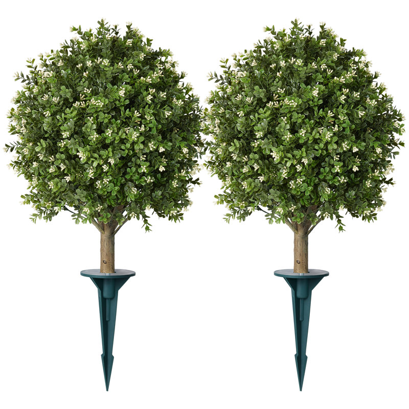 Arbre sphérique artificiel Ashwell Osmanthus , 2, 31,2 po x 20 po