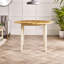Alissah Solid Wood Farmhouse Round Dining Table Set - Traditional Rustic Kitchen Style