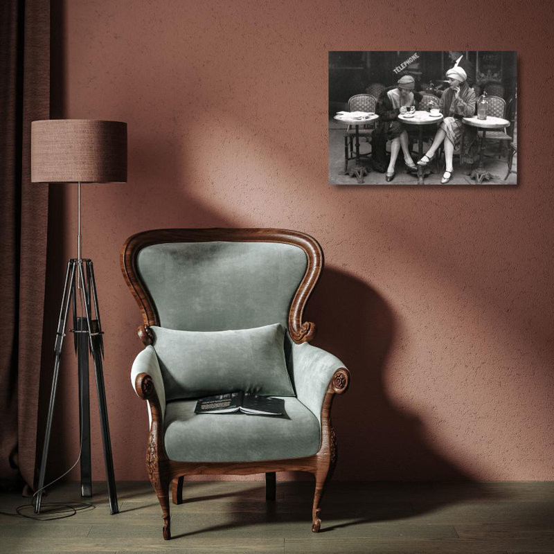 Cafe Et Cigarette, Paris, 1925, 13" H x 18" W