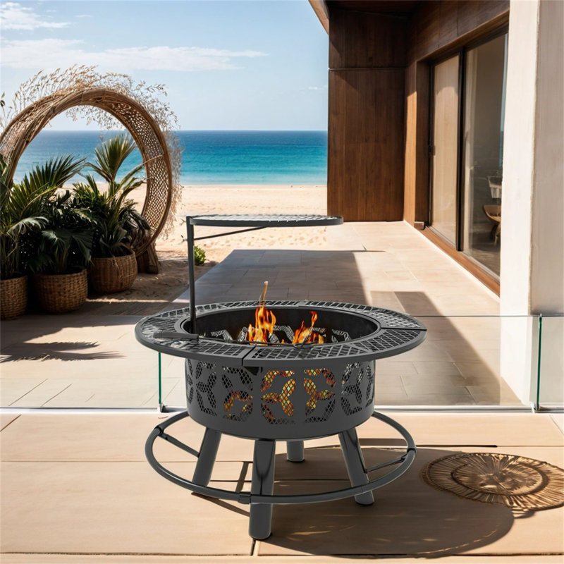 TONWIN 33'' W Portable Charcoal Grill