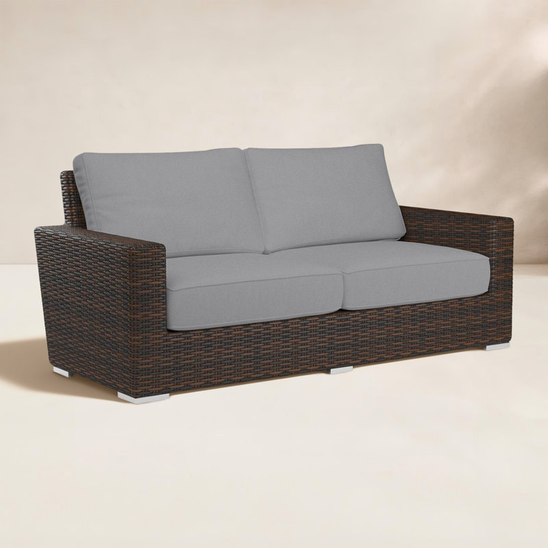 Naomie Loveseat with Sunbrella® Cushions, Canvas Granite Sunbrella® Canvas