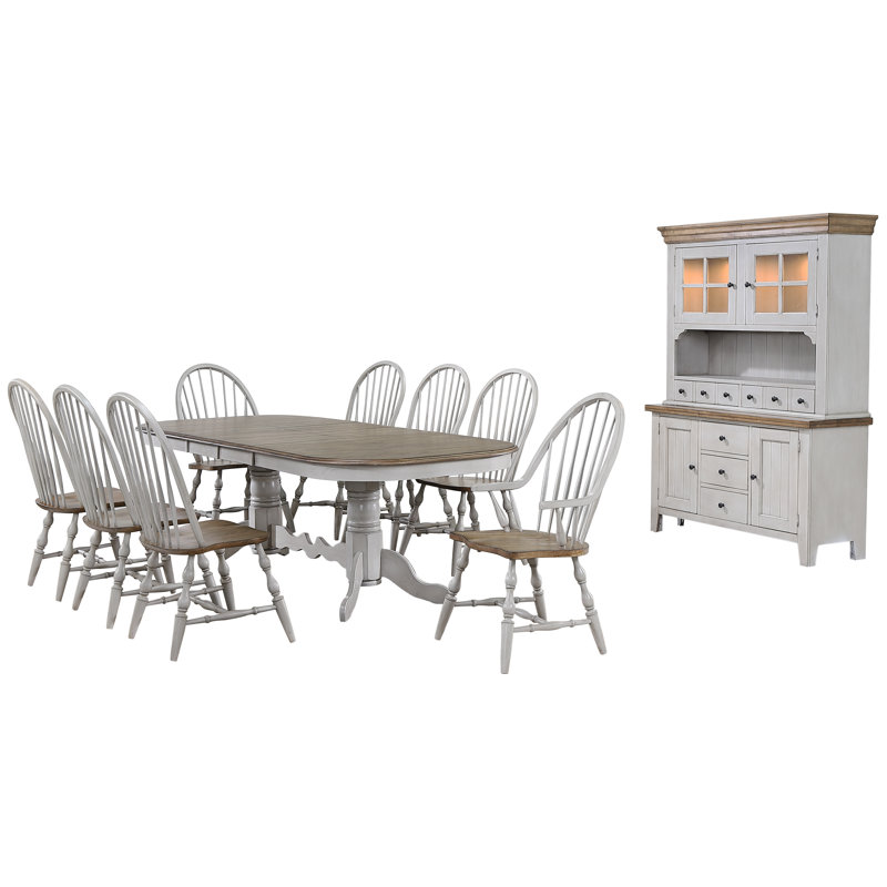 Country Grove Double Pedestal Dining Set