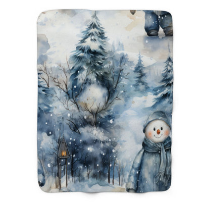 Snowy Delight - 1 Piece Premium Blanket