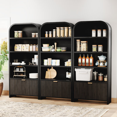 70'' Tall Arched Storage Display Cabinet