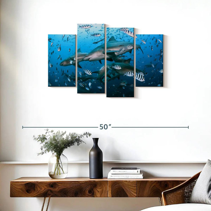 Aletra Beqa Lagoon Sharks, 22" H x 36" W