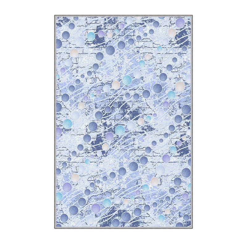 Tapis de couloir élégant (3,3 x 6,6 pi), 100% polyester, d'une hauteur de poils de 0,3 po | Antibactérien, PVC antidérapant dessous | Impression numérique 3D, lavable à la machine | Parfait pour les vestibules et les espaces de vie, durable et facile d'entretien