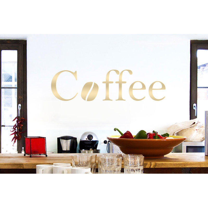 Wall Decal, Shiny Gold, Medium