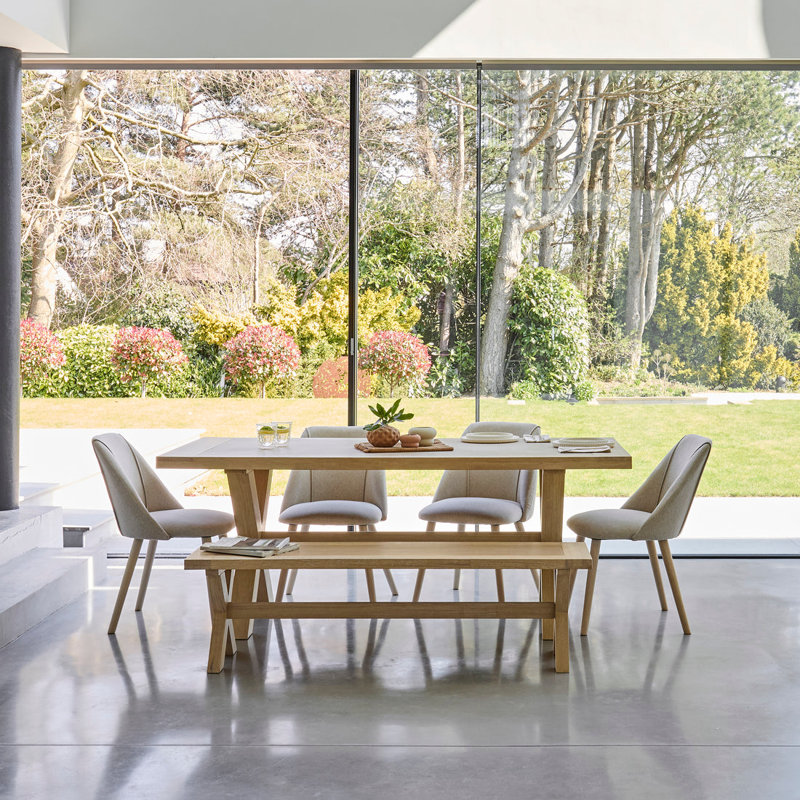 Gracela 4 - Person Solid Oak Dining Set