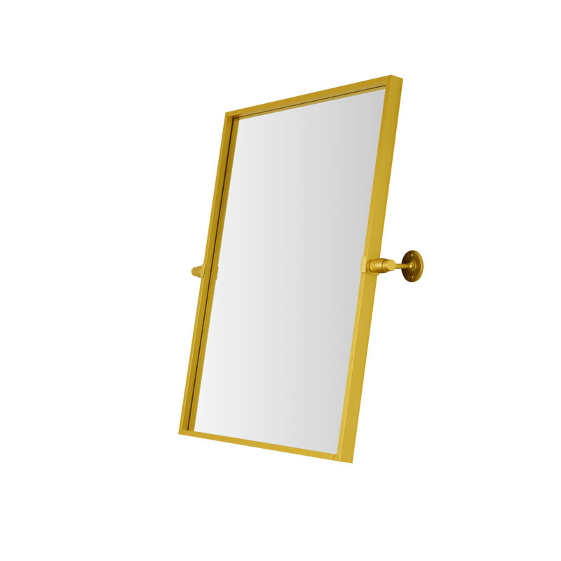 Belfield Metal Wall Mirror, Gold, 24" x 20"