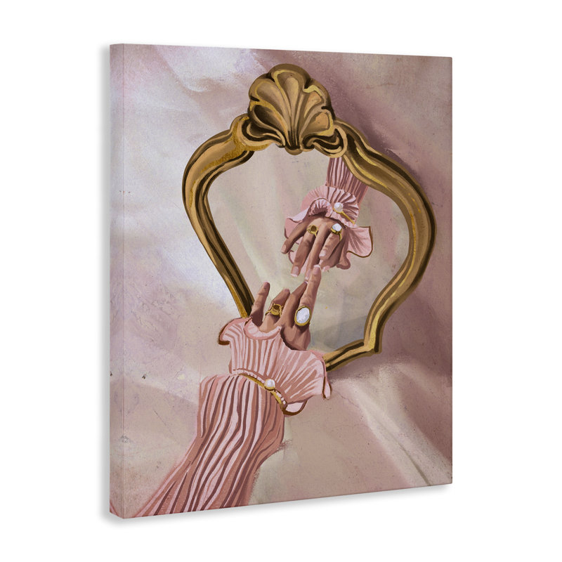  «Chic Hand Mirror Reflection Canvas» par Svetlana Aleynikova, H 30 po x l 24 po