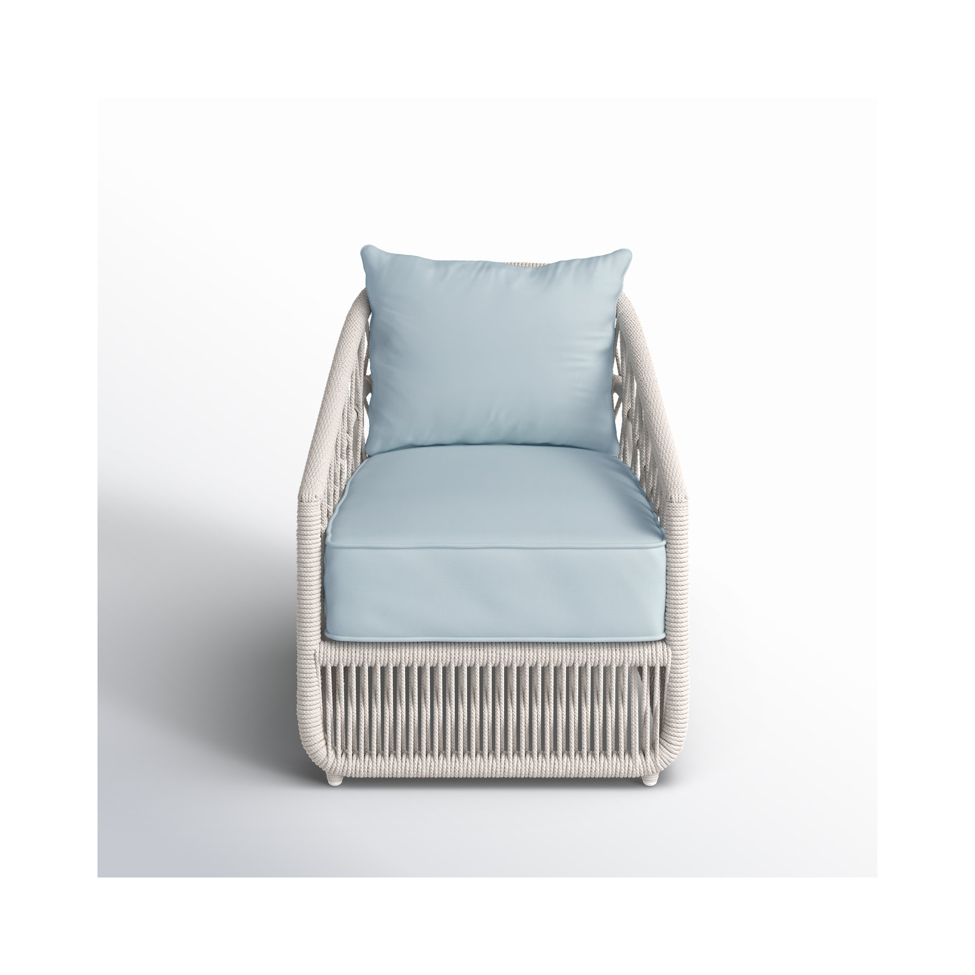 Lucan Patio Chair with Sunbrella Cushions, Canvas Skyline Sunbrella®