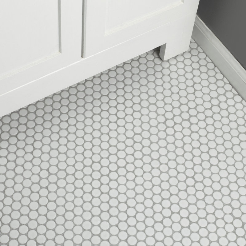 Carreau de mosaïque en porcelaine 0,8 po x 0,8 po Hudson