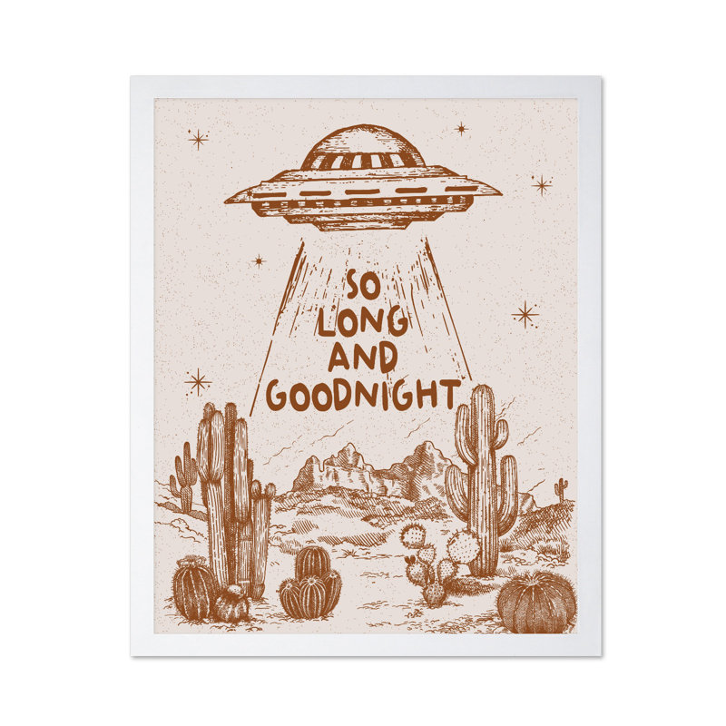 Brun si long et bonne nuit, Poster, White Framed, 16"H x 20"W