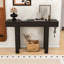 Console rustique en bois avec tiroir, prise de courant-818023175
