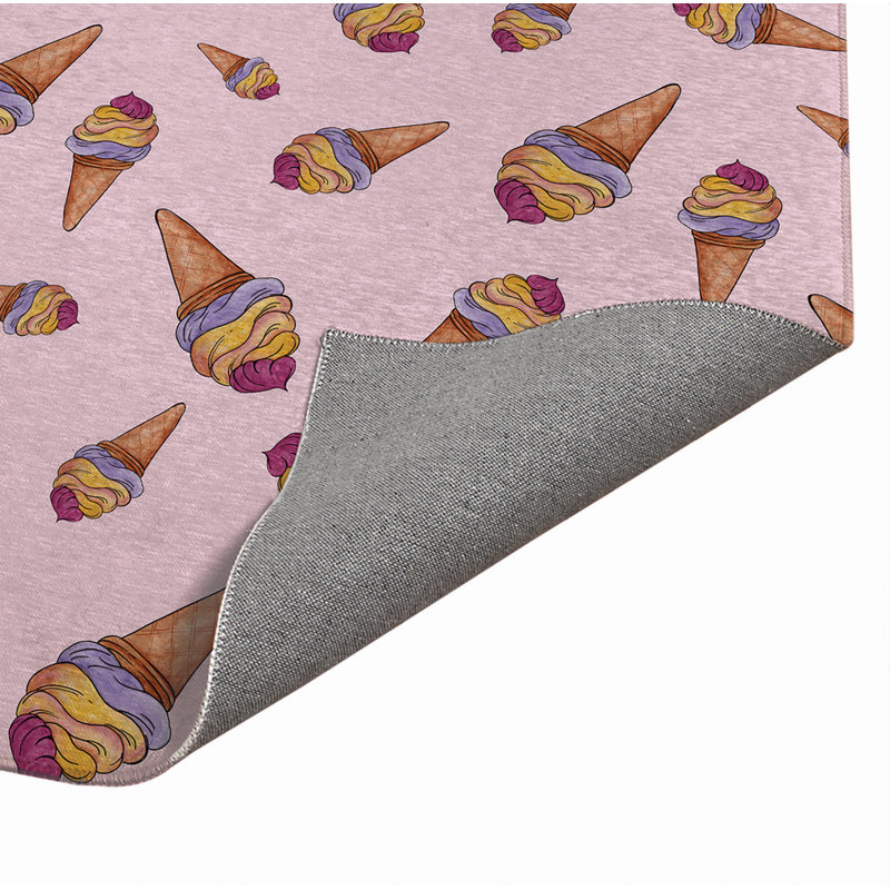 Tapis d'extérieur Summer Ice Cream, Rectangle 5 pi x 7 pi