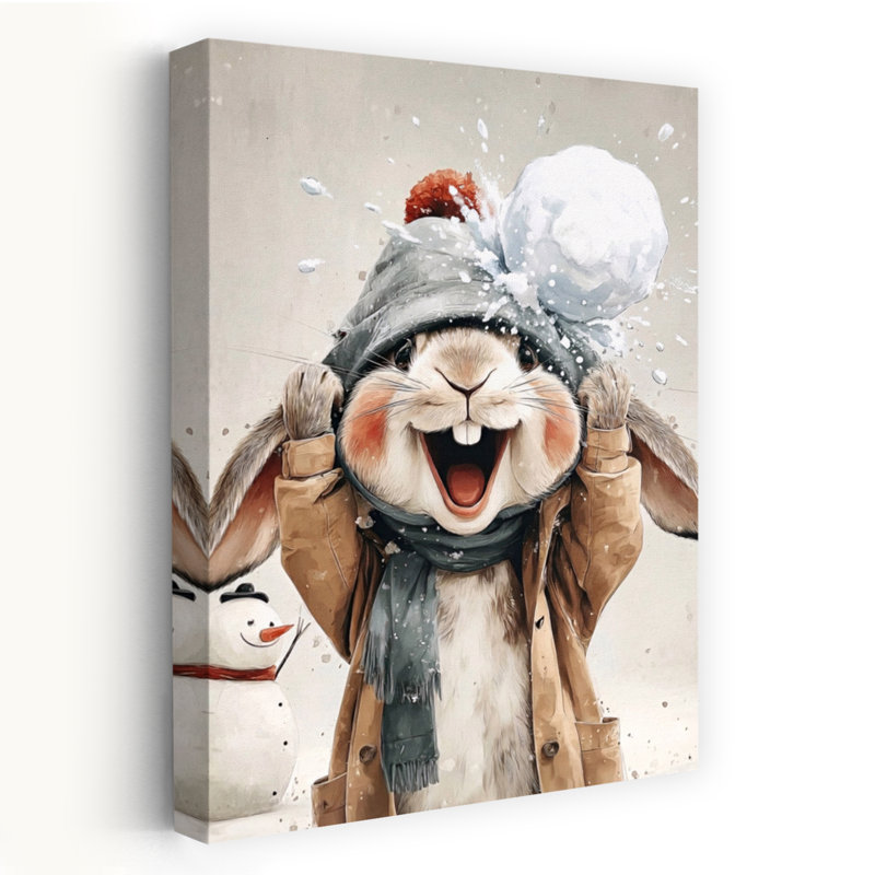 Contemporary Art Abstract Contemporary Nature Winter Wall Art by Emel Tunaboylu - Wrapped Canvas Print