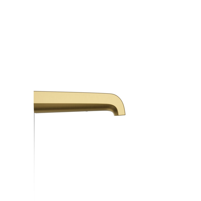 Pitch Wall-Mount Bath Spout, Brushed Brass