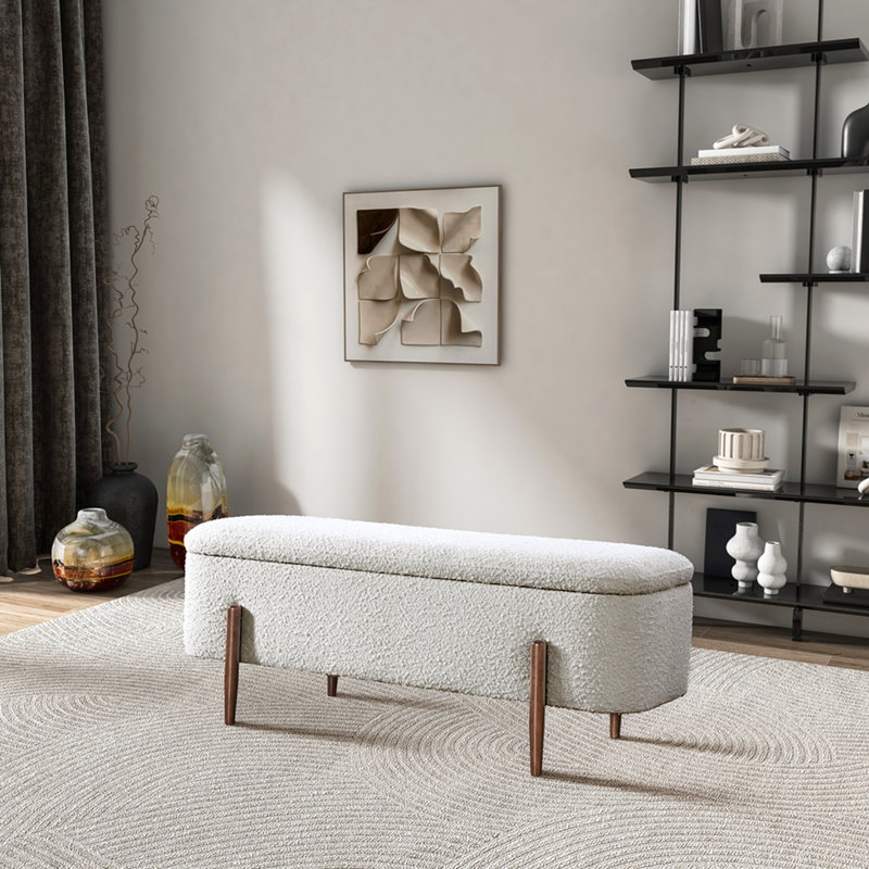 Banc de rangement Ivory Boucle