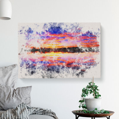 Evening Sunset - Wrapped Canvas