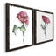«Watercolor Floral Contour I», toile encadrée de qualité supérieure - prête à être accrochée-689006004-689006005