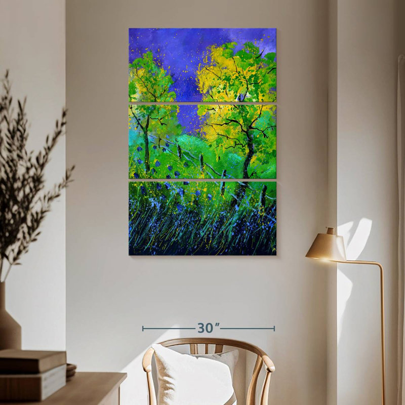 Avery Two Yellow Trees, 65" H x 42" W