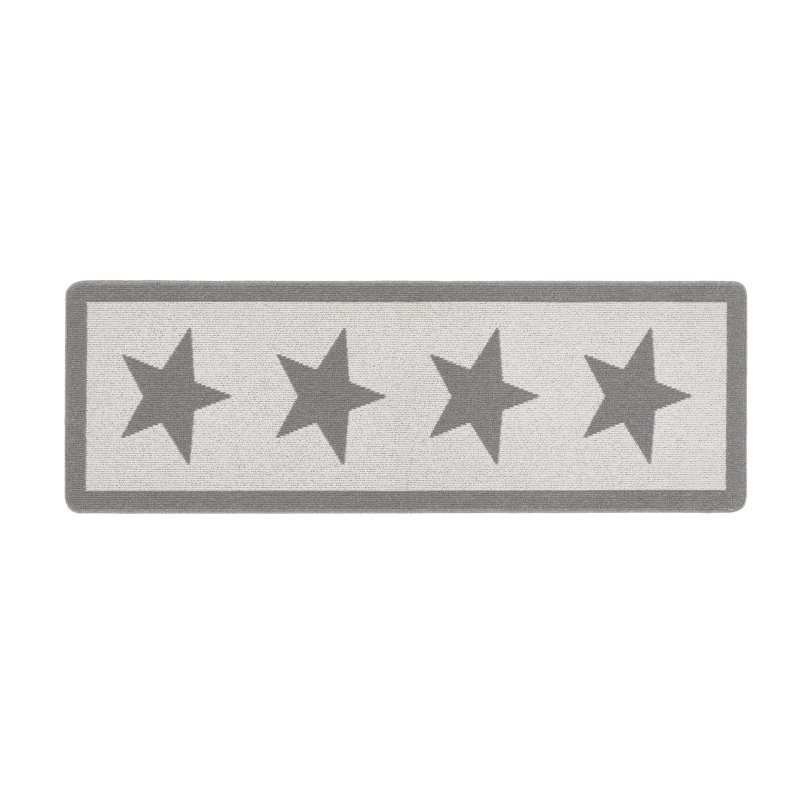 My Utility Star Kitchen Mat, Silver, Runner 67 x 200 cm