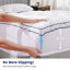 Surmatelas double couche 4 po - Mousse à mémoire de forme 2 po + Housse de refroidissement 2 po pour soulager les maux de dos-1387048245