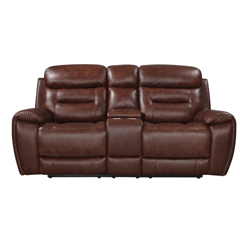 Causeuse inclinable en cuir 80 po Lauer