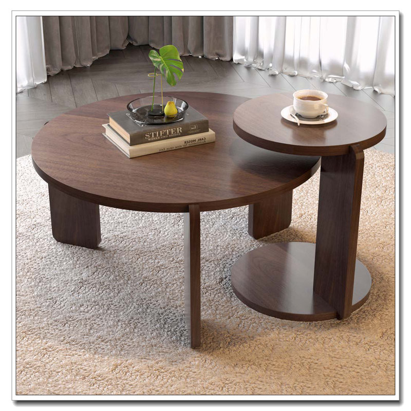 Table basse 32,68 pouces, Noyer