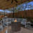 Wicker Fire Pit Column With Glass Wind Guard