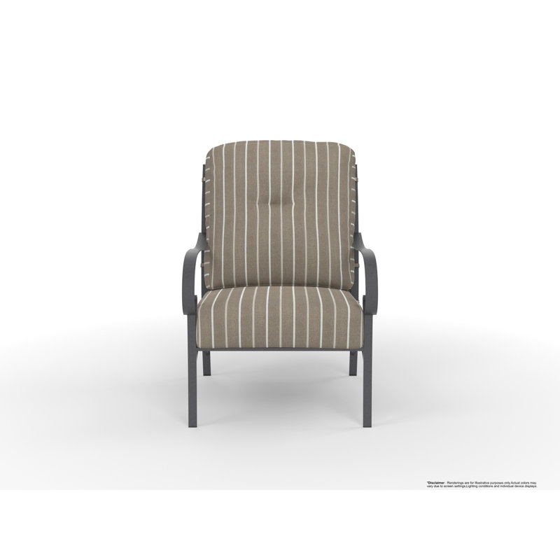 Pasadera Outdoor Lounge Chair, Trax Burgundy, Graphite