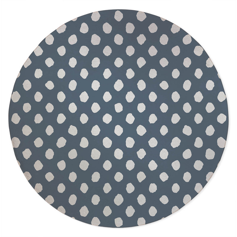 Tapis d'extérieur à gros pois antidérapant, Rond 5 pi