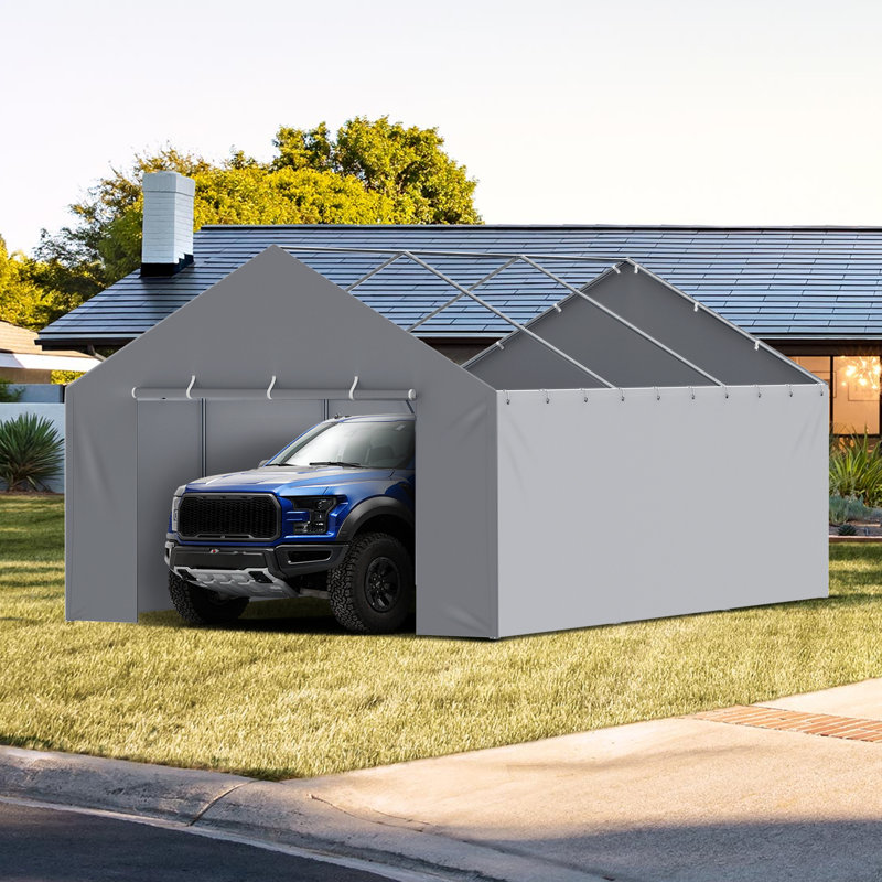 Garage l 12 pi x P 20 pi, Gris