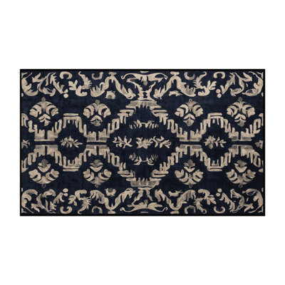 Machine Washable Gray Area Rug