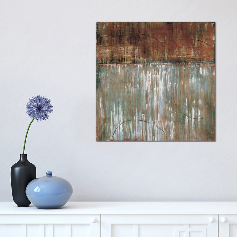 Steel Arcs 1 Piece Wrapped Canvas Painting, 45.72 cm H x 45.72 cm W x 3.175 cm D