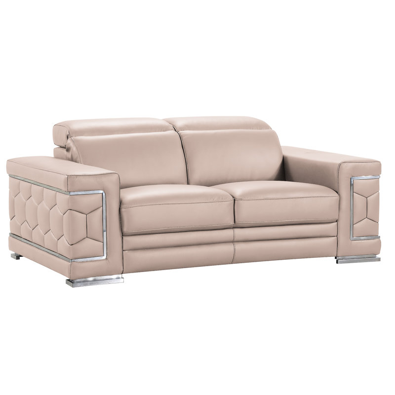 Ensemble de canapé en cuir Doromin, Beige