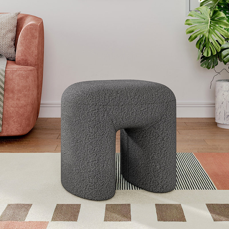 Manufactured Wood Accent Stool, Grey