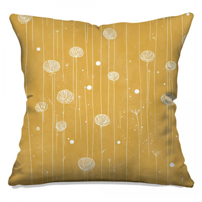 Flowers Throw Pillow, Floral Double Sided Pillows