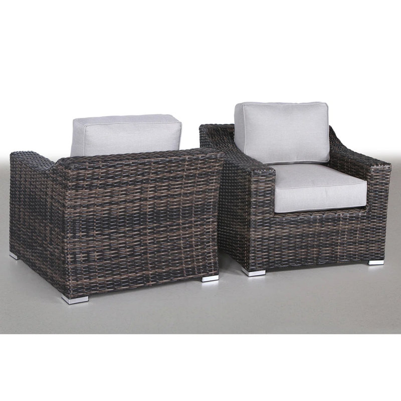 Chaise de patio avec coussins 2