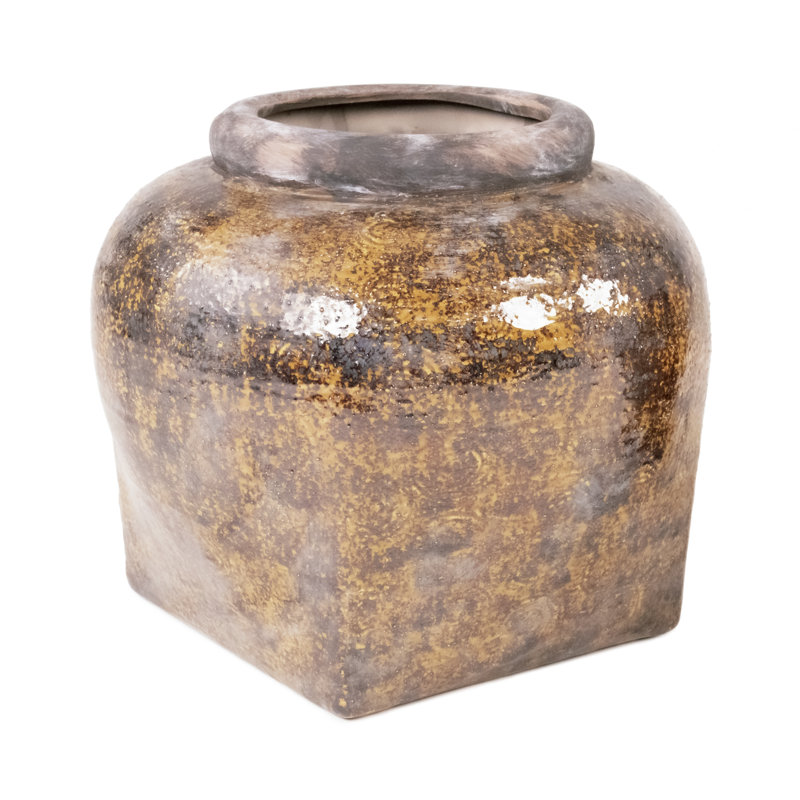 Vase de table en céramique Korilyn, H 12 po x l 13,5 po x P 13,5 po