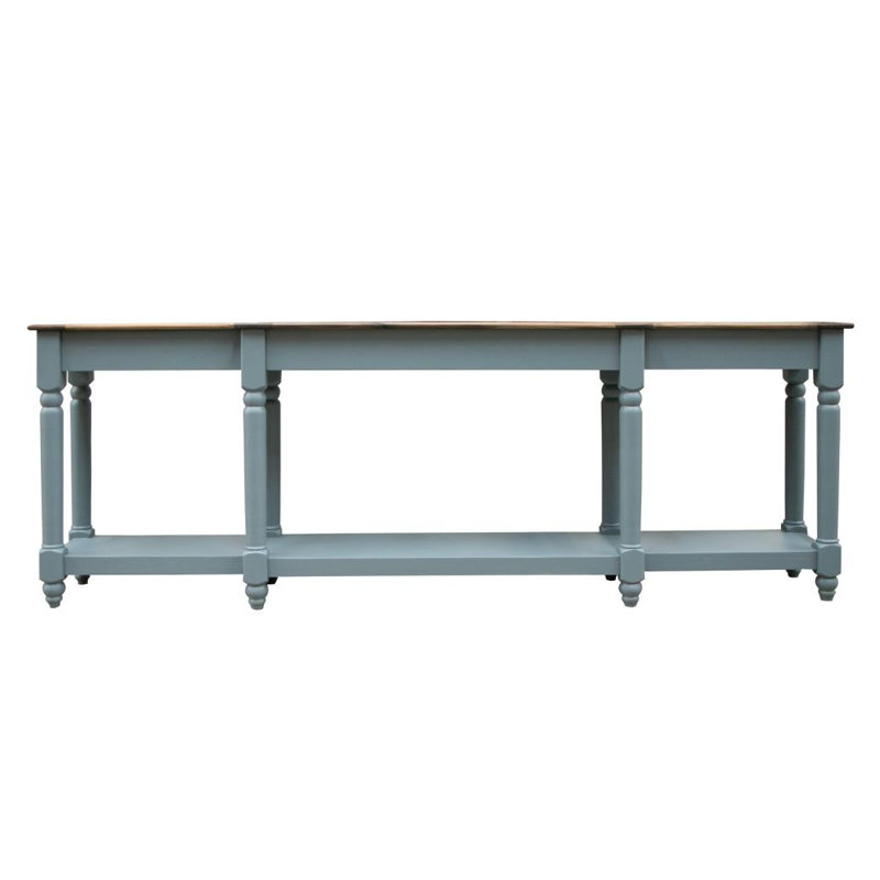 1 tablette, 1 table de canapé 94 po, Brown/Blue