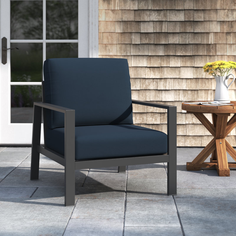 Townsend Patio Chair with Sunbrella® Cushions, Canvas Navy Sunbrella® Canvas