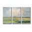 Pastel Horizon II - peinture sur toile tendue 3 pièces-210970008