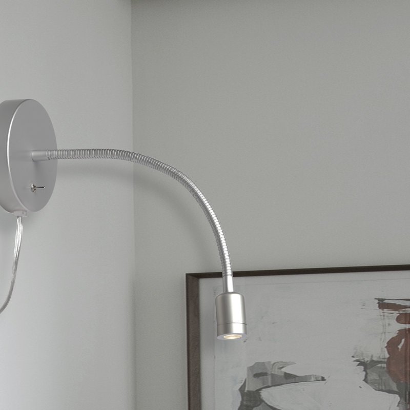 Azeeza Steel LED Plug-in Spotlight, Silver