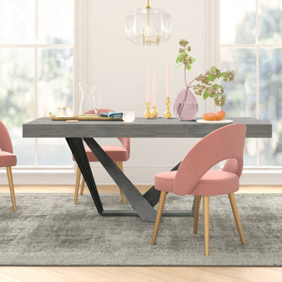 Karlin Extendable Metal Base Dining Table