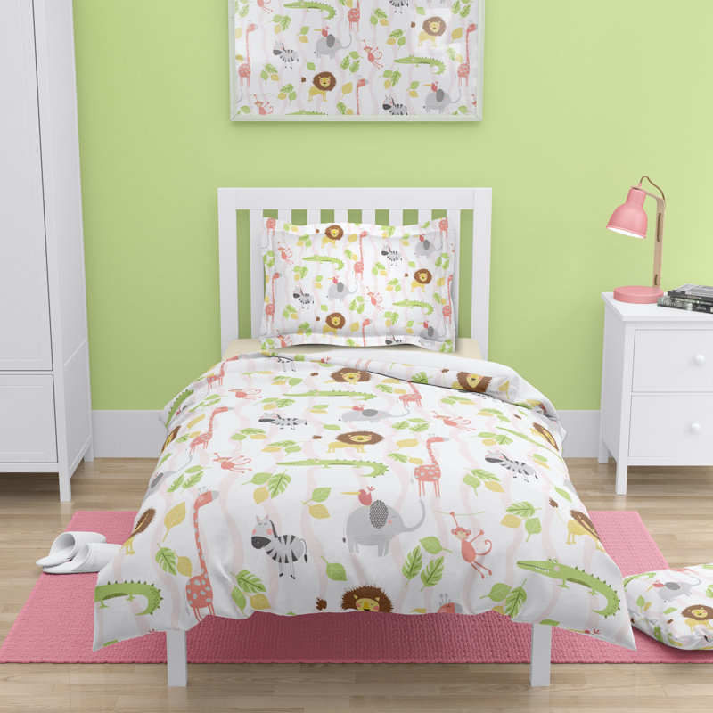 Édredon rose Jungle Pals And Friends, Simple