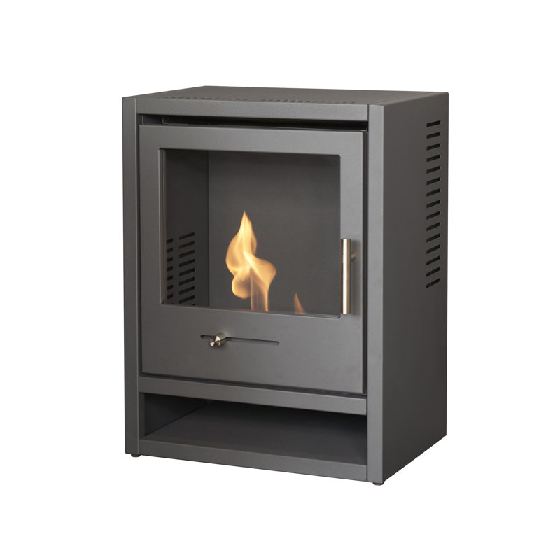 Lakeeva Ebern Designs 43cm W Charcoal Grey Stove