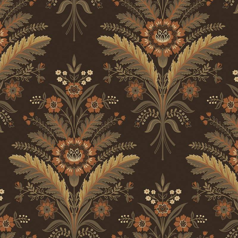 Tillie 8.23m x 68.58cm Matte Wallpaper Roll, Brown
