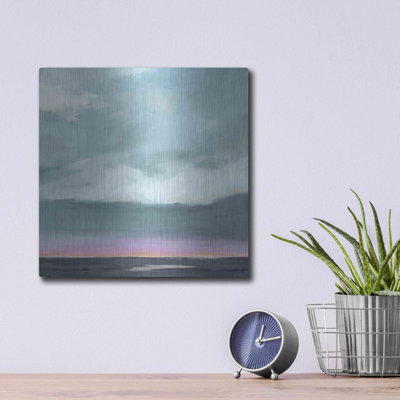 Beachcrest Home™ 'Amethyst Marsh II' by Grace Popp, Metal Wal Art