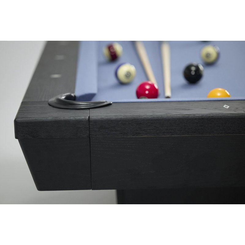 Kaci 8' Slate Pool Table In Black Ash